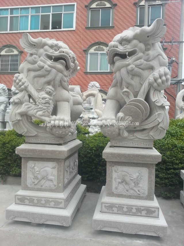 福建白麻南獅一對(duì)